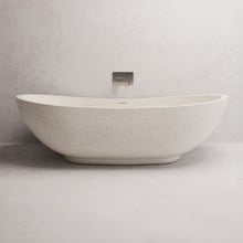 Willow 1790mm Oval Terrazzo Freestanding Bath with Overflow